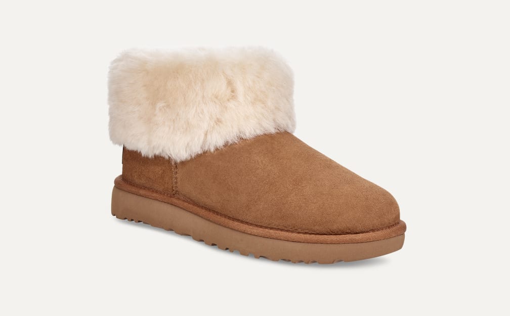 UGG クラッシックミニフラフブーツ